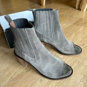 Sixty Seven Suede Peep Toe Booties size 39 8 1/2